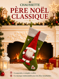 Grande Chaussette de Noël Range-Bonbons