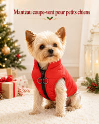 Manteau Chien Hiver - Coupe-Vent Matelassé