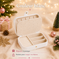 Boîte à Bijoux de Voyage - Écrin Organisateur Portable