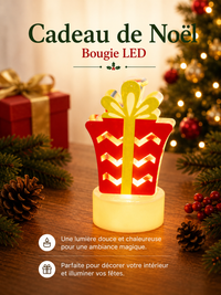 Lampe Bougie LED de Noël - Sapin, Père Noël & Bonhomme de Neige