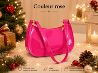 Sac Bandoulière Rétro Cuir PU - Style Hobo Décontracté