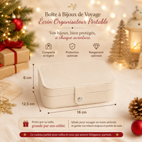 Boîte à Bijoux de Voyage - Écrin Organisateur Portable