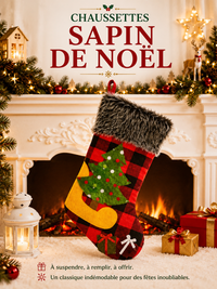 Grande Chaussette de Noël Range-Bonbons