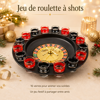 Roulette Russe à Boire - Jeu 16 Verres à Shot