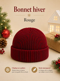 Bonnet Hiver Unisexe Tricoté - 5 Coloris