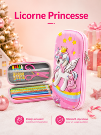 Trousse Scolaire Kawaii 3D - Grande Capacité