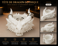 Tête de Dragon Gothique - Déco Bureau & Rangement Bijoux