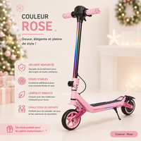 Trottinette Électrique Enfant Lumineuse - 3 Niveaux LED (6-14 ans)