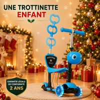 Trottinette Évolutive 5 en 1 - 3 Roues, Guidon Réglable (jusqu'à 60kg)