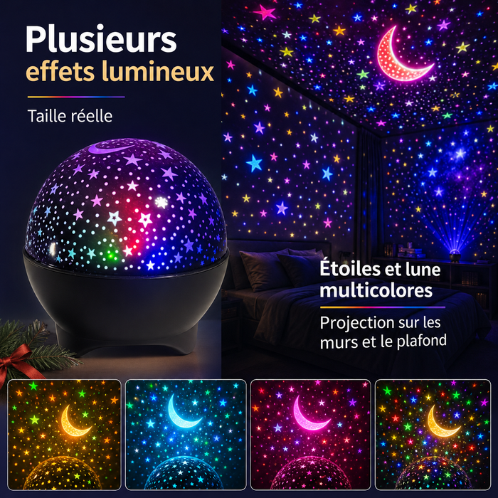 Projecteur LED Galaxie - Ambiance Étoilée