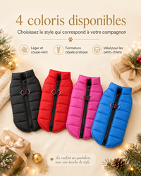 Manteau Chien Hiver - Coupe-Vent Matelassé