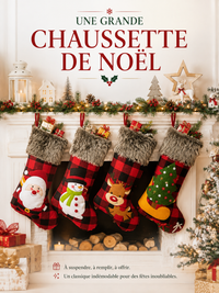 Grande Chaussette de Noël Range-Bonbons