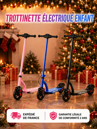 Trottinette Électrique Enfant - Écran LCD, Bluetooth, Lumières