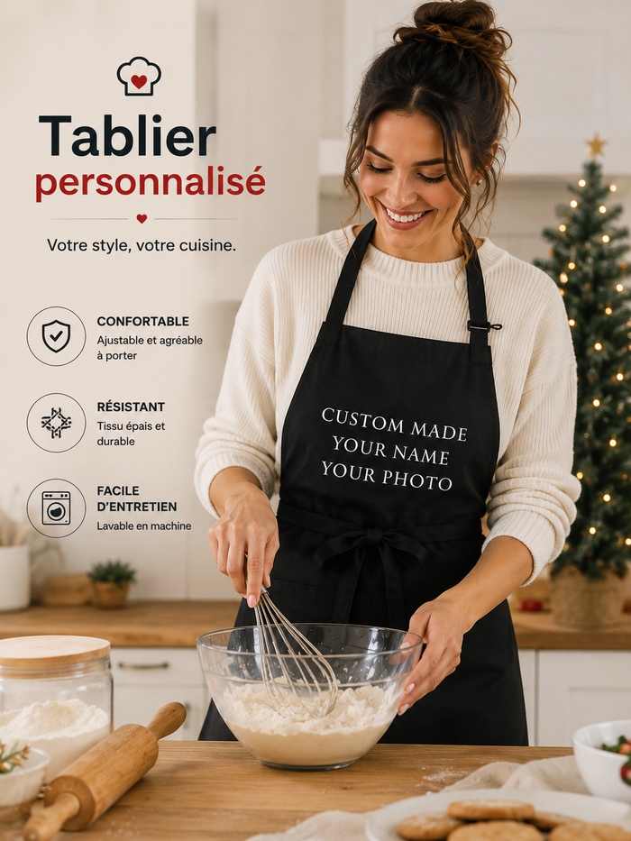 Tablier de Cuisine Personnalisé - Chef & BBQ