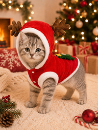Manteau de Noël pour Chien et Chat - Chaud & Festif