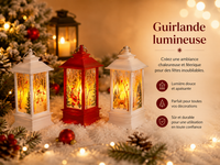 Guirlande Lumineuse de Noël - Lanterne Décorative