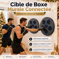 Cible de Boxe Murale Connectée - LED Bluetooth
