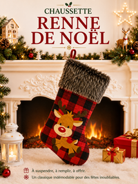 Grande Chaussette de Noël Range-Bonbons
