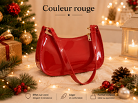 Sac Bandoulière Rétro Cuir PU - Style Hobo Décontracté