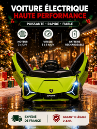 Voiture Électrique Enfant Sport 12V - Télécommande 2.4G