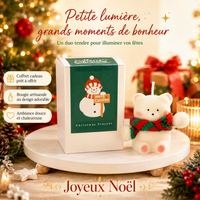 Coffret Bougie Parfumée de Noël - Ourson Souvenir