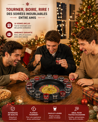 Roulette Russe à Boire - Jeu 16 Verres à Shot