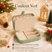 Boîte à Bijoux de Voyage - Écrin Organisateur Portable