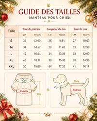 Manteau Chien Hiver - Coupe-Vent Matelassé