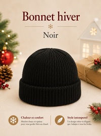 Bonnet Hiver Unisexe Tricoté - 5 Coloris
