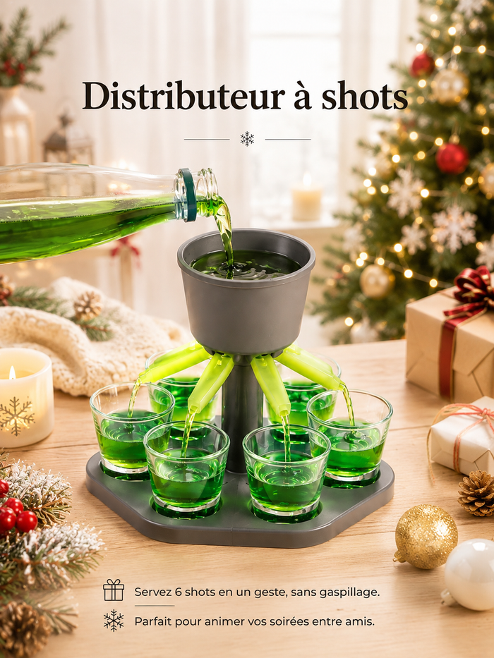 Distributeur à Shots 6 Verres - Bar & Soirée