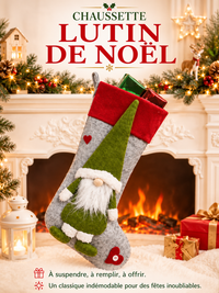 Grande Chaussette de Noël Range-Bonbons