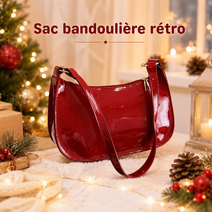 Sac Bandoulière Rétro Cuir PU - Style Hobo Décontracté