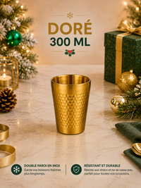 Gobelets Bière Isotherme Inox - Double Paroi